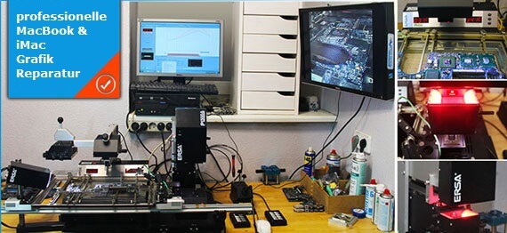 Grafik-Reparatur und Chip Austausch für Apple MacBook iMac Berlin