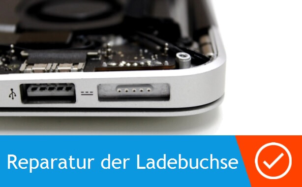 Reparatur der Ladebuchse DC Buchse Apple MacBook